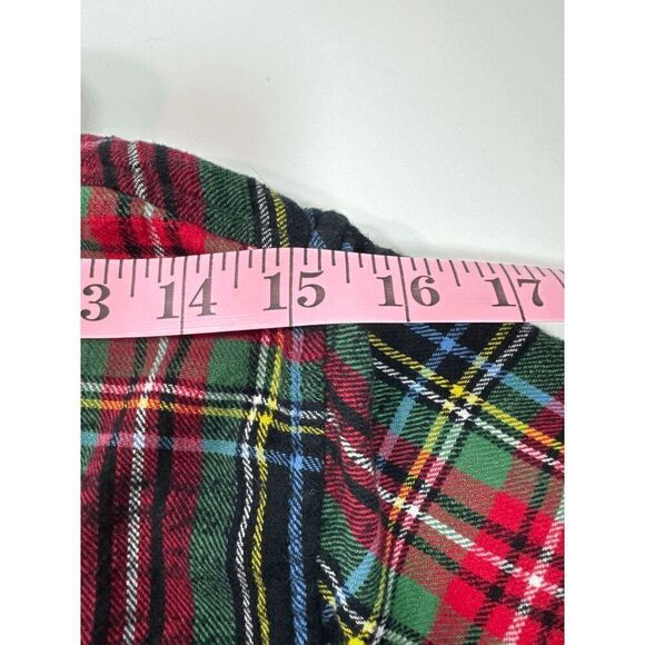 J. Crew Classic Midweight Flannel Shirt in Stewart Plaid. Black, Yellow, Green, - Picture 4 of 8